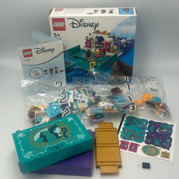 Lego Disney Princess 134 pcs Building Set #43213 Legos The Little Mermaid Book